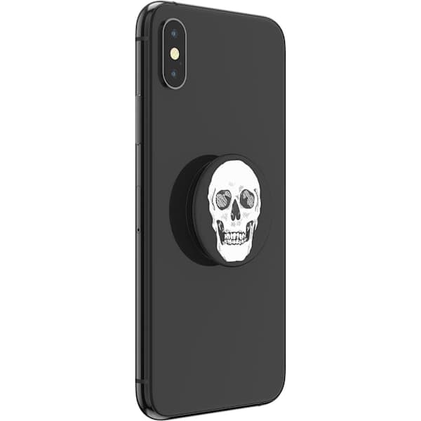 POPSOCKETS Shaky Bones Hvit Avtakbart grep med stativfunksjon