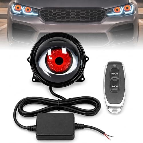 Demon Eyes Survival Kit, Dynamiske Dæmonøje Billygter, 6 Tilstande (Linse, 1 Stk.) 1Pc Lens