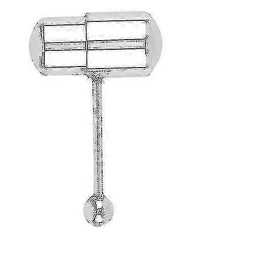 Kropspiercing Tungering med Vibration - Cool Håndvægt Design i Rustfrit Stål silver