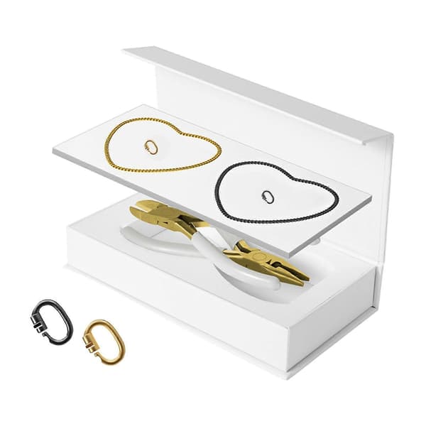 2 stk. Permanent armbåndssæt smykker til voksne matchende pararmbånd DIY 1 Black 1 Gold