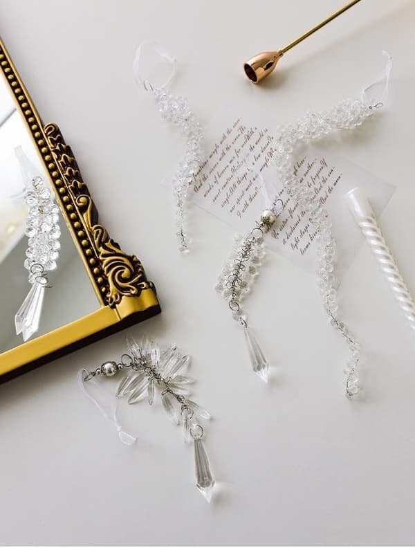 Akryl Krystall Snøfnugg Ornament Isstjerne Glitter Tredekorasjon, stil2 style2