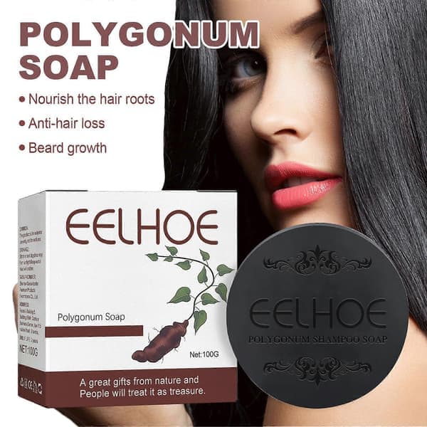 100g He Shou Wu Sort Hårshampoo Sæbe He Shou Wu Essens Hårmoisturizing Shampoo Sæbe Reparation 1 Stk 1 pc