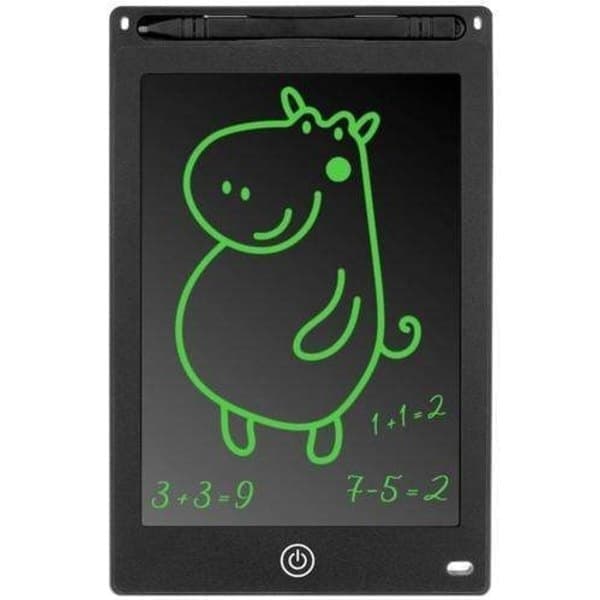 Digital ritplatta för barn, praktisk LCD, 8,5\" platta + penna, svart