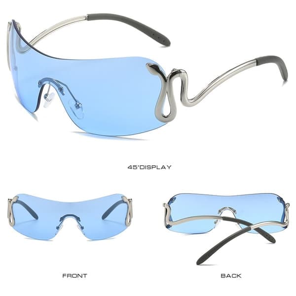 Sneaky Snake -aurinkolasit Y2K-aurinkolasit LIUKUVÄRI TEE LIUKUVÄRI TEE Gradient Tea