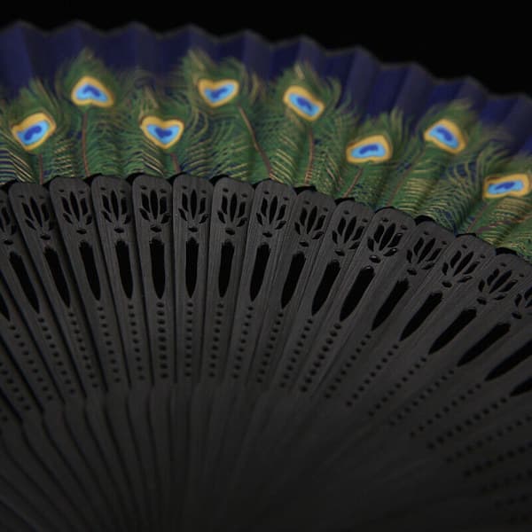 Silkefan Håndfan GRÅ gray