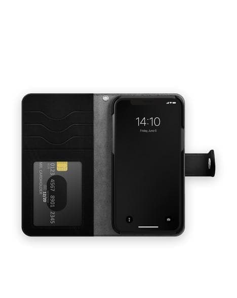 Svensk Ideal Wallet + Magnetisk iPhone 14 Pro Max Cover / Sort
