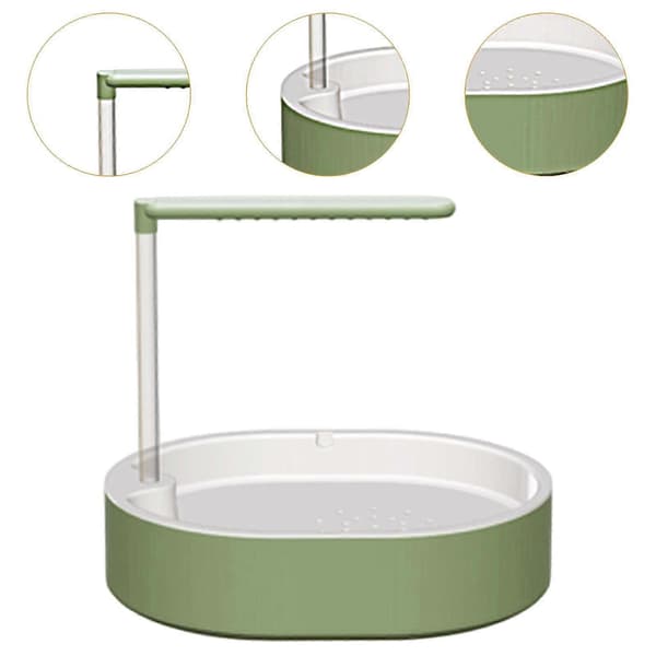 Papegøjefuglebadekar Lovebird Brusebad Parakit Badeboks Green