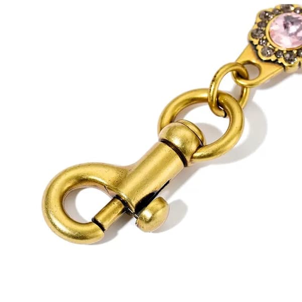 Väskberlock, söta handväskberlocker, väsktillbehörsberlocker, väskkedjor, handväskberlocker Pink-Gold