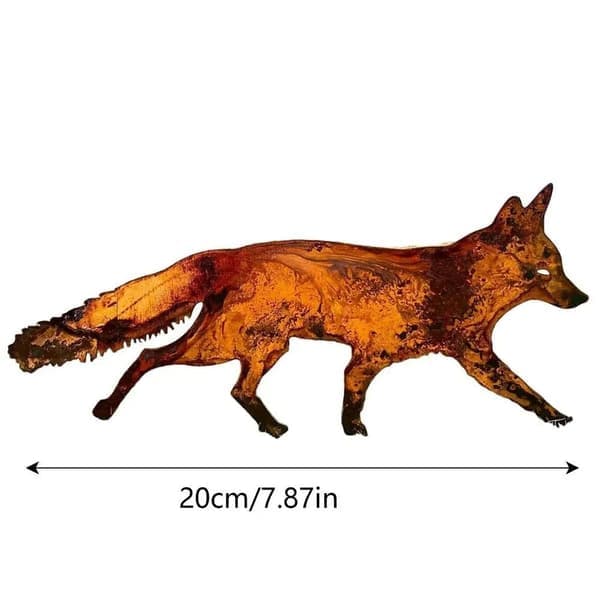 Räv Trädgårdsstake Metall Räv Trädgårdsdekor B - 30CM B - 30CM -, B - Storlek B B-30CM B-30CM