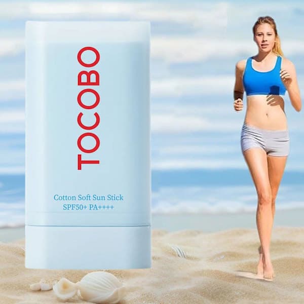 Tocobo Cotton Soft Sun Stick Solcreme SPF50 høj beskyttelse