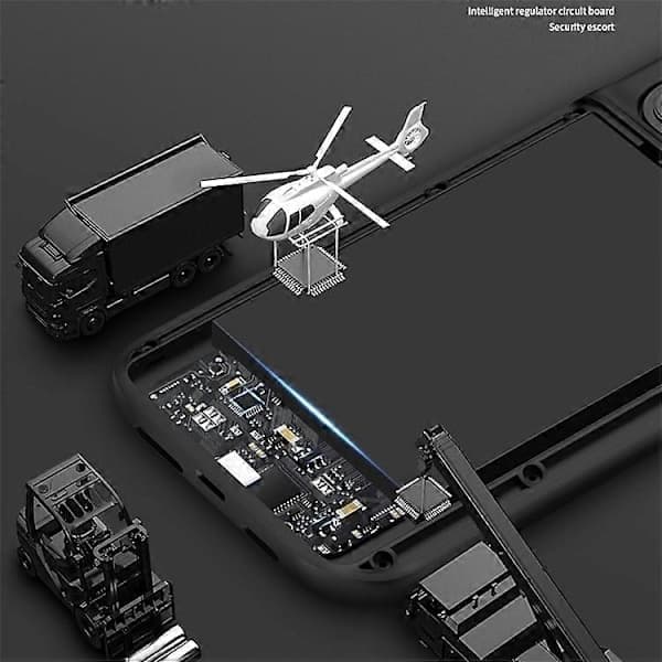 6800mAh Oxford-stoff eksternt batteripakke, reserve strømbank, bærbart ladeetui for iPhone 11, størrelse iPhone 13 Pro Max iPhone13 Pro Max