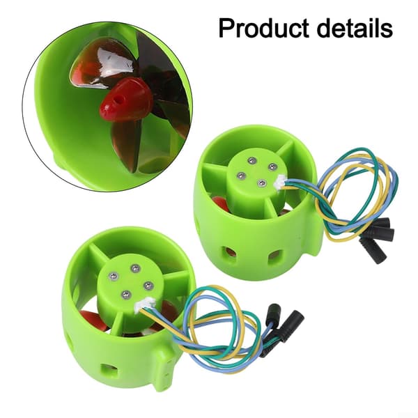 12V-24V Undervanns Thruster Motor 4-blads Propell (1 Par) 1 Pair