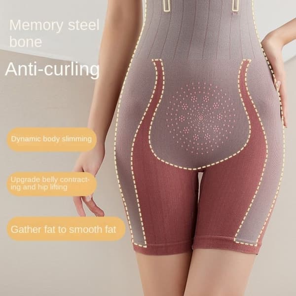 Kropsformende trusser Talje Shapewear M&LRED BEAN PASTE RED BEAN M&lred Paste Red Bean Paste M&LRed Bean Paste