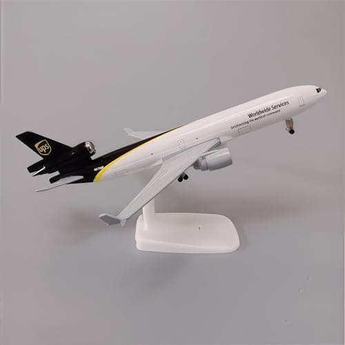 MD-11 UPS fragtflymodel 20 cm legeringsfly til samling og udstilling skrivebordsdekoration luftfartsentusiastpynt