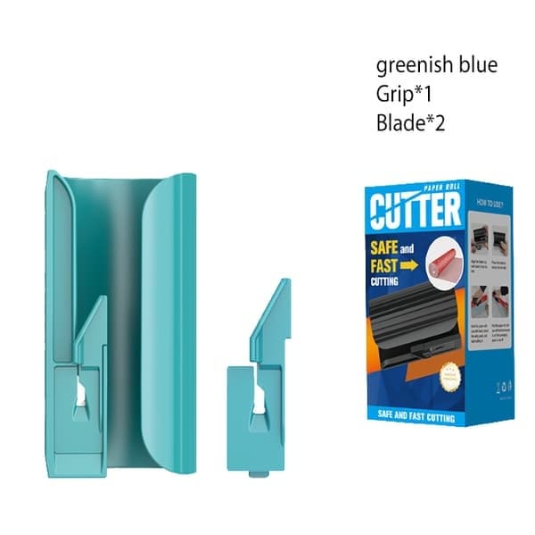 Innpakningspapirkutter for bursdags- og julegavepapir, grønn green