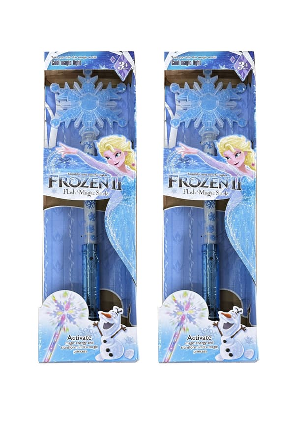 1 st Snöflinga Ljusande Trollstav Prinsessa Cosplay Fe-stav Lysande Trollstav