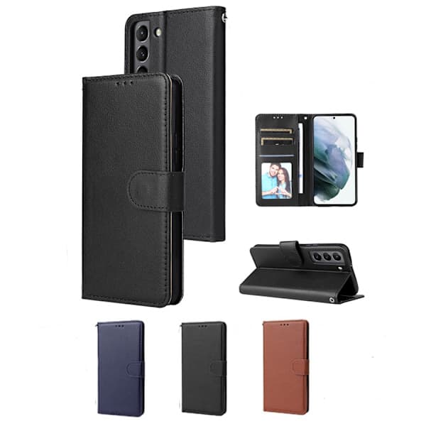 Samsung S22 Plånboksfodral, 3 Färger, Brun brown