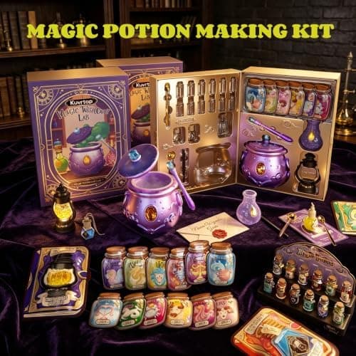 Magic Mix Potion Kit for barn 10+ Lysende Tåke Gryte Jenter Håndverksleke
