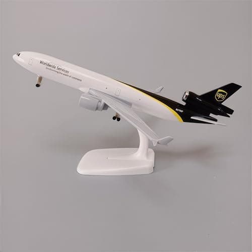 MD-11 UPS fragtflymodel 20 cm legeringsfly til samling og udstilling skrivebordsdekoration luftfartsentusiastpynt