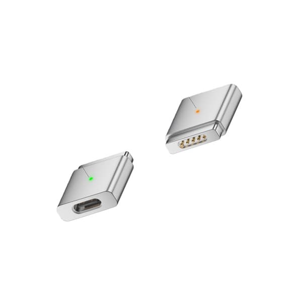 USB-C til MagSafe 2-adapter 100W - Lad MacBooken din enkelt Sølv Sølv Silver