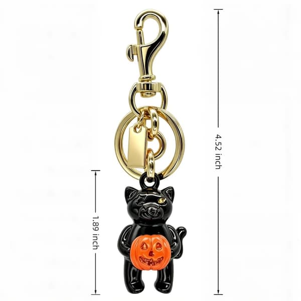 Väskberlock, söta handväskberlocker, väsktillbehörsberlocker, väskkedjor, handväskberlocker Black Cat