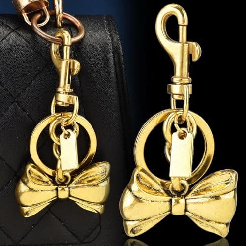 Väskberlock, söta handväskberlocker, väsktillbehörsberlocker, väskkedjor, handväskberlocker Knot-gold