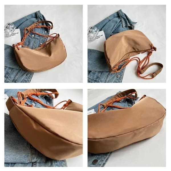 Hobo-axelväska, khaki khaki