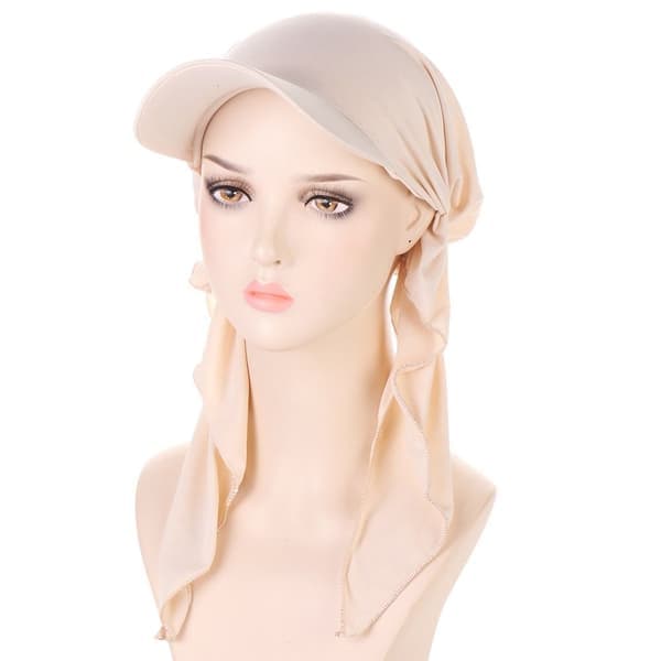 Skjerfhetter for kvinner Flerfarget Hijab BEIGE Beige beige