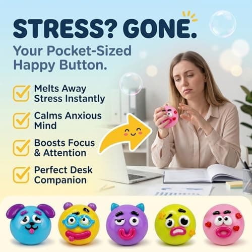 Smushers Squishy, Face Squishy Legetøj, Kuriositeter Hundefjæs Squishy Sød Langsom Stigning Afslappende, Sjovt Fjæs Squishy Stressbolde, Stresslindrende Skrivebord Blue