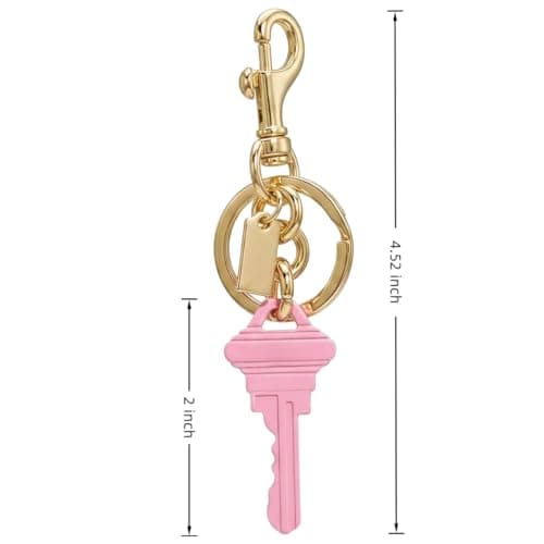 Väskberlock, söta handväskberlocker, väsktillbehörsberlocker, väskkedjor, handväskberlocker Pink Key