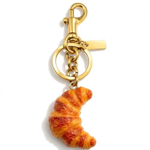 Väskberlocker för handväskor - Söt handväskkedjeberlock - Väskaccessoarer Berlocker för kvinnor Croissant