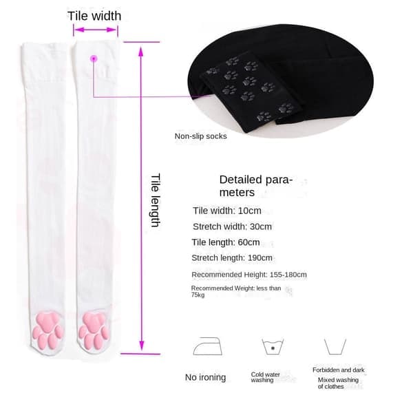Kattesokker Body Sock SORT Sort black