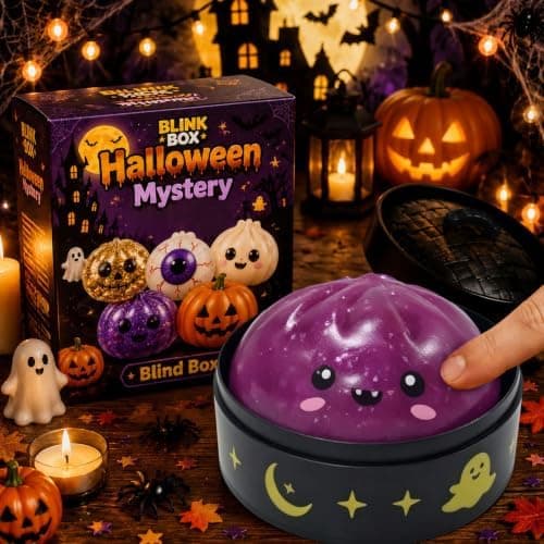 Halloween Spooky Ghost Dumpling Squishies Legetøj, Dumplings Stressbolde til Voksne Fidget Legetøj med Damper, Aflastning Fidget Sensorisk til Helligdage & 115#purple