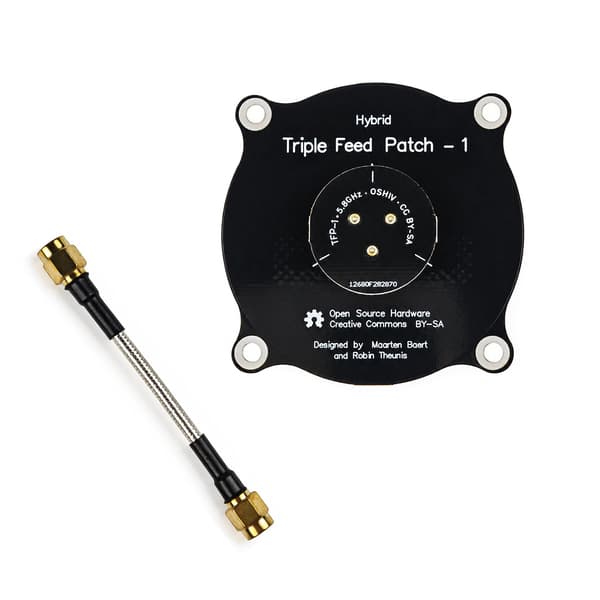 5.8GHz Triple Feed Patch Antenne, 9.4dBi Højforstærknings Retningsbestemt FPV Antenne RHCP LHCP Lineær m/SMA Han til SMA Han Kabel til FPV Goggles FPV