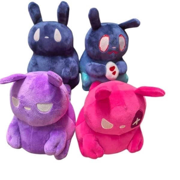 Sanshee Rain World Plysdyr, Slugcat Noodlefly 23 cm Blødt Tøjdyr Samlerobjekt Gave, Blå Blue