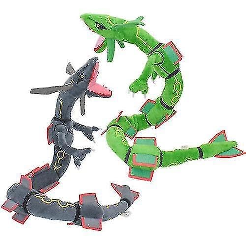 80 cm Grøn Rayquaza Sort Drage Plyslegetøj Tøjdyr Børnefødselsdagsgaver (Kun Sort)