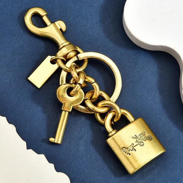 Väskberlock, söta handväskberlocker, väsktillbehörsberlocker, väskkedjor, handväskberlocker Lock-Gold
