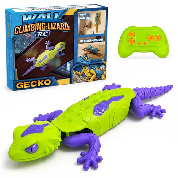 UCIDCIRC Vægklatrende Gekko Robot Legetøj til Børn, Lysegrøn