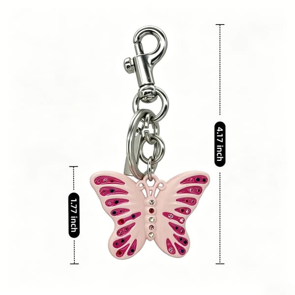 Väskberlocker för handväskor - Söt handväskkedjeberlock - Väskaccessoarer Berlocker för kvinnor Butterfly-pink