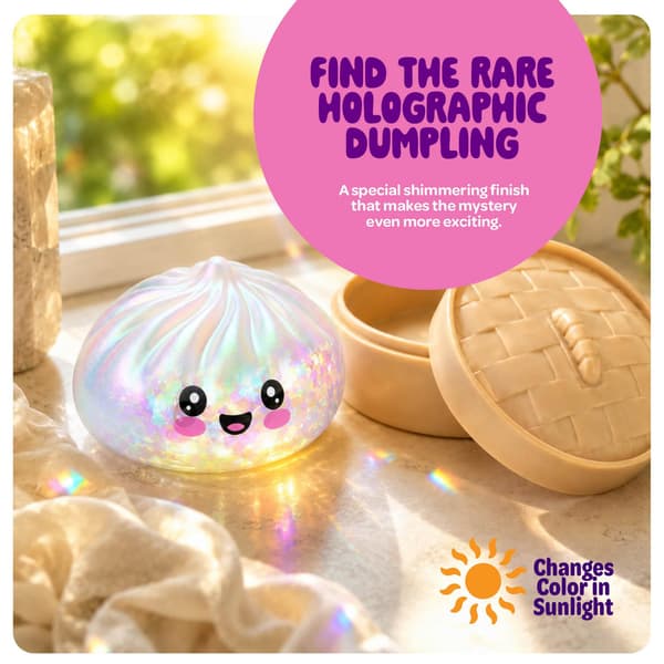 Glitter Dumpling Squishy Mystery Box - UV farveskiftende - Squishies Legetøj