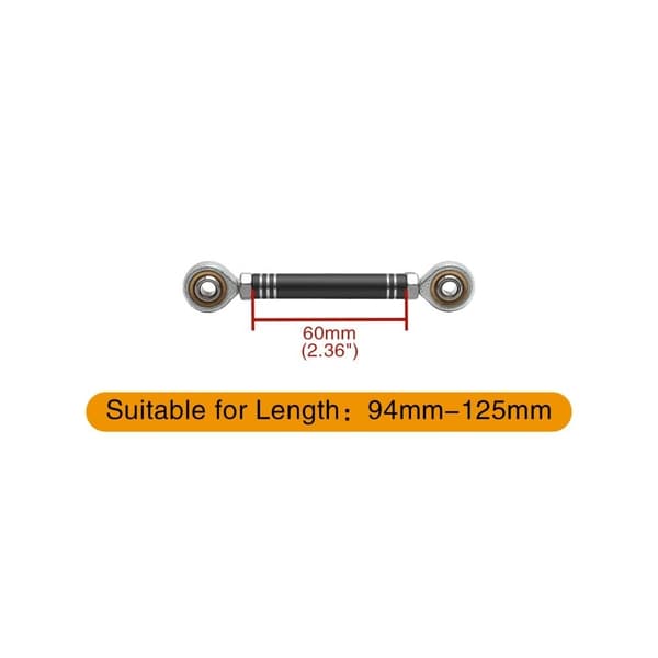 40mm-400mm M6 Vänster-Höger Gängad Växelstångslänkage (60MM) 60MM
