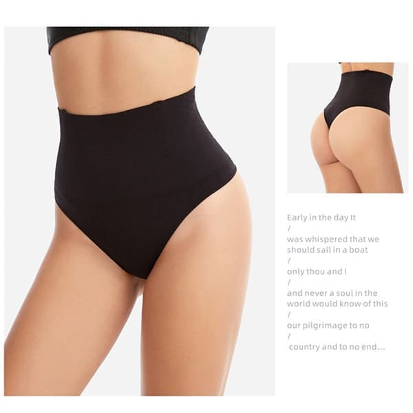 Seksikkäät saumattomat stringit naisille MUSTA M Musta M black M