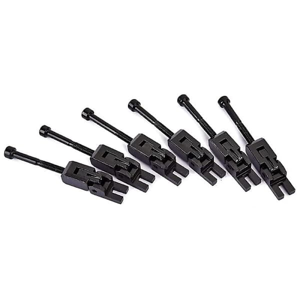 Set med 6 dubbellåsande sadlar för Floyd-Rose gitarrtremolobrygga (Svart)
