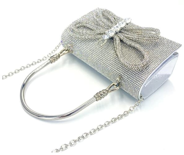 Kvällsväska för kvinnor Glitter Clutch-väskor för kvinnor Kvällsbröllopsfestplånbok, Silver silver