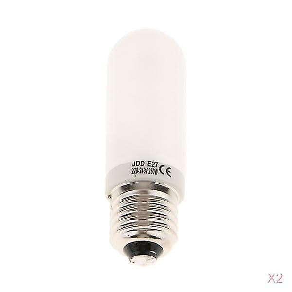 2x Jdd Type 250w 220-240v E27 Frostet Halogenlampe Modell Lamperør