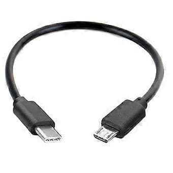 Micro USB til USB-C ladekabel 1m lengde