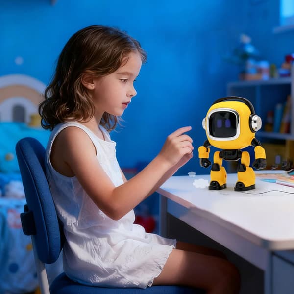 Dpofirs AI Robot, genopladelig interaktiv AI-ledsagerrobot med stemmechat til skrivebordet