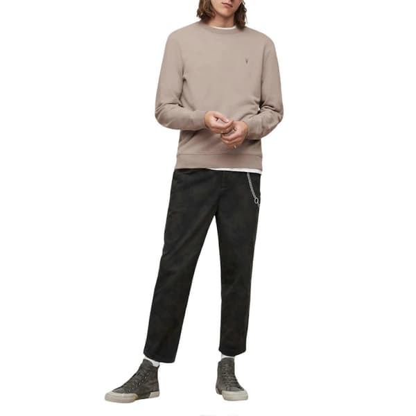 All Saints Reven Herre Sweatshirts Afslappet Pullover Vinter Jumper Beige M