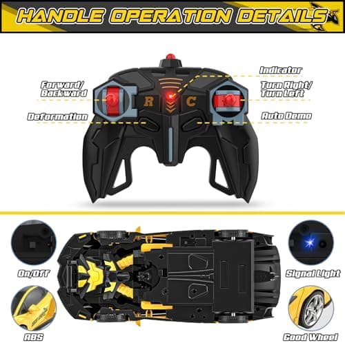 BLUEJAY Transform RC-biler for gutter 3-12, 2.4Ghz fjernstyrt bil Bee