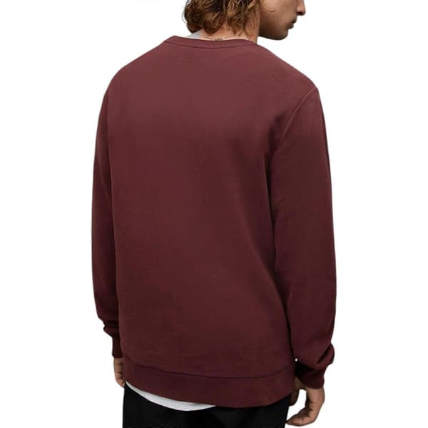 All Saints Reven Herre Sweatshirts Afslappet Pullover Vinter Jumper Maroon XL